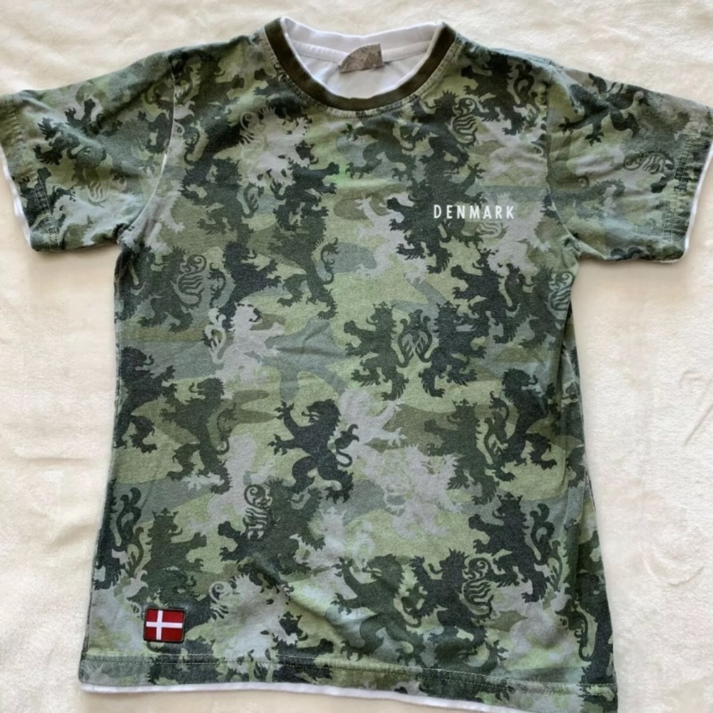 Denmark Green/White dragons distressed camo   7-8